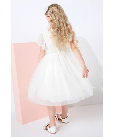 Flower Girl Maxi Dress Princess Lace Tulle Photo Gowns Wedding Party Dress $24.18 Kids' Costumes