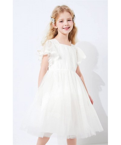 Flower Girl Maxi Dress Princess Lace Tulle Photo Gowns Wedding Party Dress $24.18 Kids' Costumes