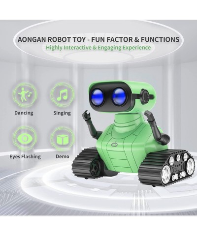 Robot Toys - Remote Control Robot Toys for Kids Dancing Singing Music LED Eyes Demo Interactive Engaging Robots USB Charging ...