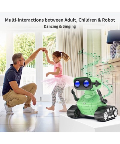 Robot Toys - Remote Control Robot Toys for Kids Dancing Singing Music LED Eyes Demo Interactive Engaging Robots USB Charging ...