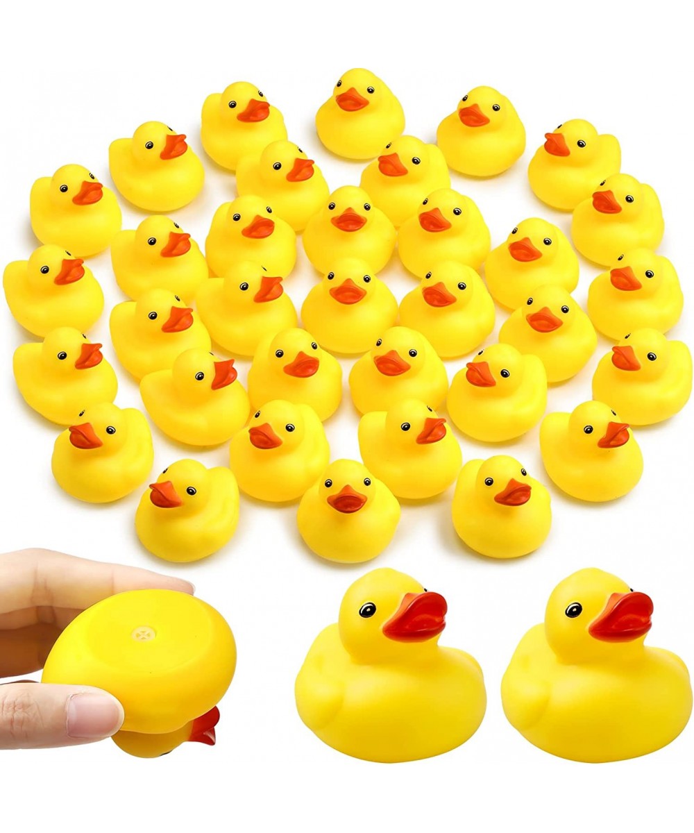 48 Pcs 2 Inch Yellow Rubber Duck Bath Toys Large Rubber Ducks Bath Ducks Squeak Bathtub Toys for Birthday Pool Party Decorati...