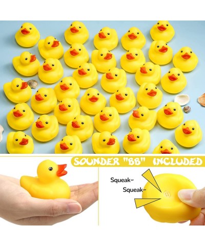 48 Pcs 2 Inch Yellow Rubber Duck Bath Toys Large Rubber Ducks Bath Ducks Squeak Bathtub Toys for Birthday Pool Party Decorati...