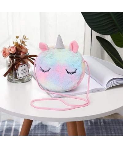 Fur Unicorn Purse Kids Purse Childrens Bag Kids Shoulder Bag Purse Adjustable Strap Ages 2 and UP (Rainbow) $19.52 Dress-Up T...