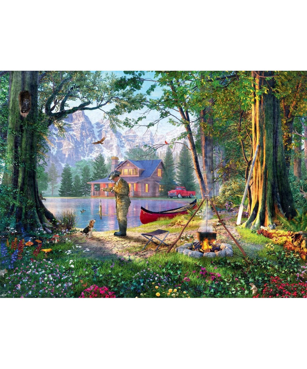 Mountain Fishing - 1000 Piece Jigsaw Puzzle $24.22 Jigsaw Puzzles