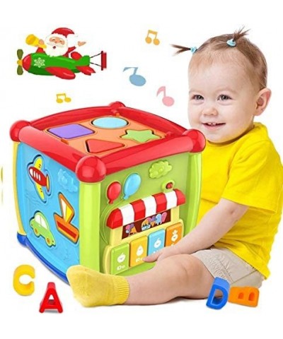 6 in 1 Multipurpose Activity Cube Baby Toys 12-18 Month Baby Toys 6 12 Month Musical Color Shape Sorter Toy Christmas Birthda...