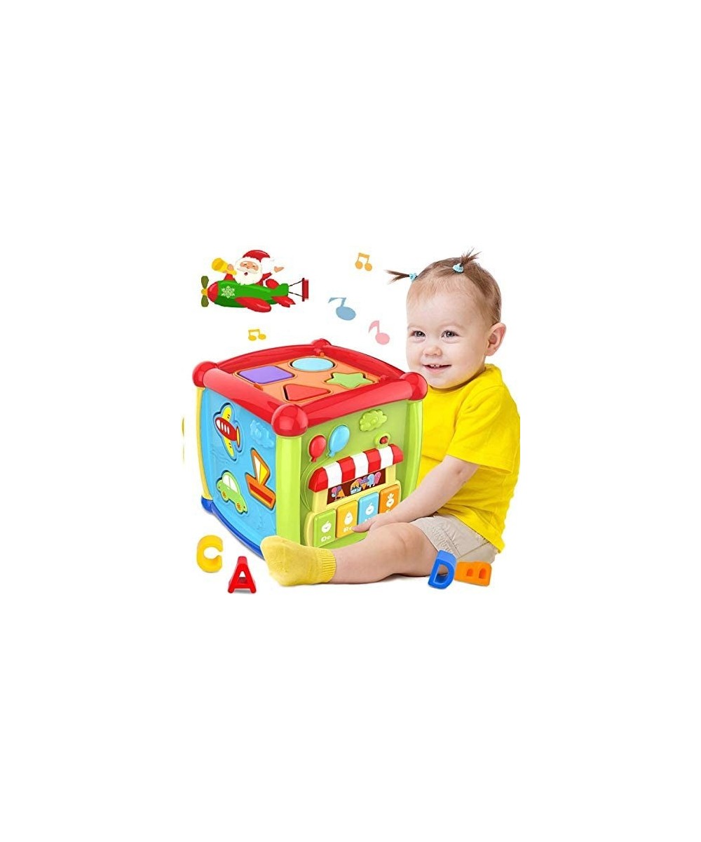 6 in 1 Multipurpose Activity Cube Baby Toys 12-18 Month Baby Toys 6 12 Month Musical Color Shape Sorter Toy Christmas Birthda...