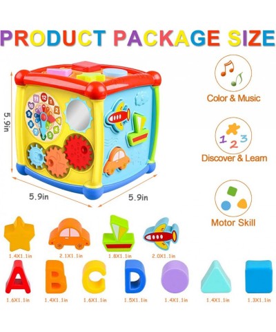 6 in 1 Multipurpose Activity Cube Baby Toys 12-18 Month Baby Toys 6 12 Month Musical Color Shape Sorter Toy Christmas Birthda...