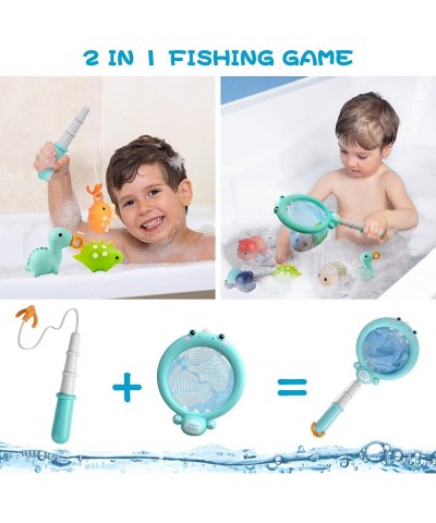 Baby Swimming Turtle Bath Toys Water Table Toys with Fishing Net and Rod Cute Toy Turtles Baby Swimming Toys for Water Table ...