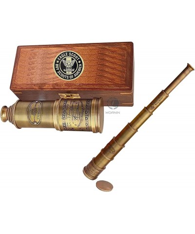 15x Vintage Pirate Spyglass Telescope- Functional Brass & Clear Vision Pirate Telescope with Premium Leather Case - Wonderful...