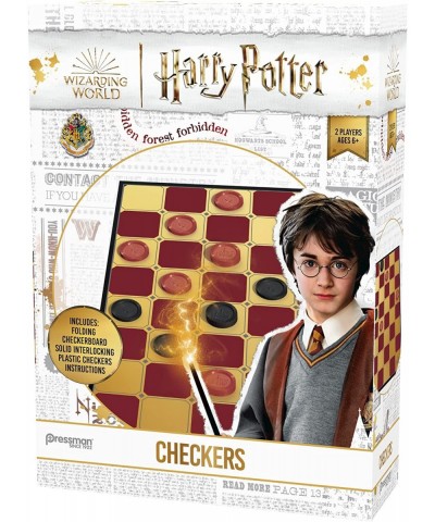 Harry Potter Checkers - Specially-Colored Folding Checkerboard and Interlocking Checker Pieces - Ages 6 and Up 2 Players $24....