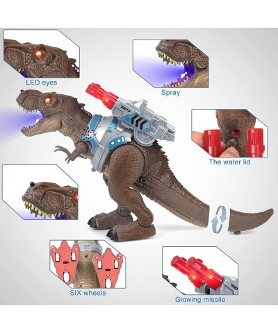 Remote Control Dinosaur Toys for Kids Dinosaur Toy with Attack Shooting Spraying Walking Roaring Realistic Simulation Sound L...