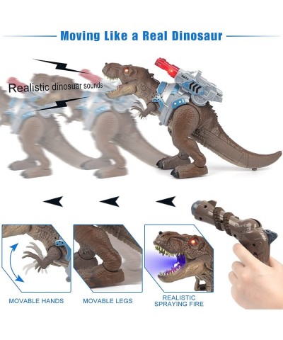 Remote Control Dinosaur Toys for Kids Dinosaur Toy with Attack Shooting Spraying Walking Roaring Realistic Simulation Sound L...