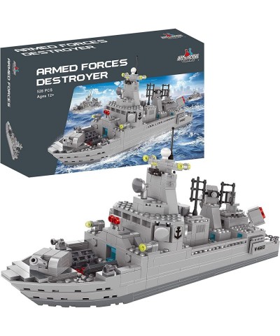 Navy Destroyer Building Block Set - 528 Pieces - Building Block Set for Kids and Adults - Compatible with All Building Bricks...