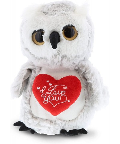 I Love You Plush Big Eye Owl Bird – Cute Stuffed Animal with Heart Message and Name Personalization for Valentines Anniversar...