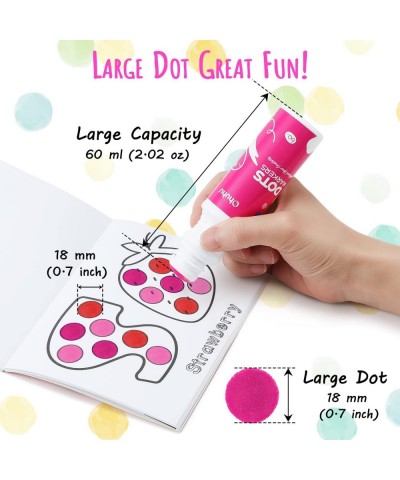 Washable Large Dot Markers for Toddler: 10 Colors Bingo Daubers 60 ml (2.02 oz) with 30 Pages Kids Activity Book for Kids Chi...