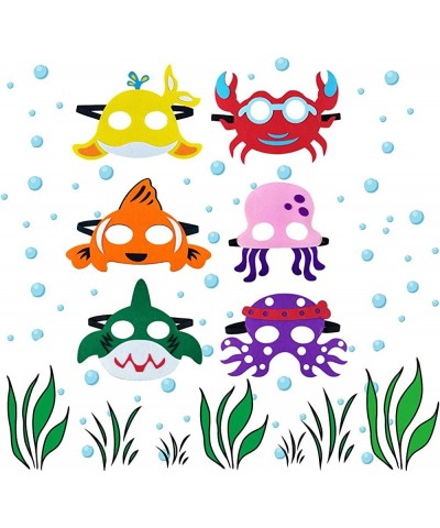 9 Packs Ocean Animal Masks Bulk for Kids Party Octopus Shark Sea Animal Birthday Party Supplies Party Favors Role Play Hallow...