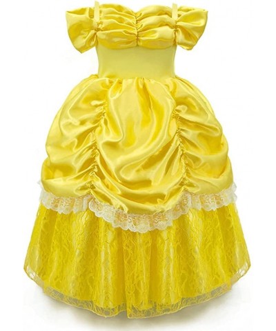 Girls Belle Princess Birthday Party Dress w/Accessories Beauty and the Beast Costume Halloween Christmas Outfits $43.36 Kids'...