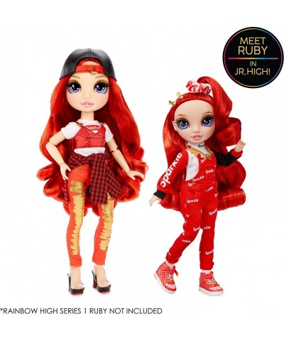 Jr High Ruby Anderson- 9-inch RED Fashion Doll with Accessories- Open and Closes Backpack Great Gift for Kids 6-12 Years Old ...