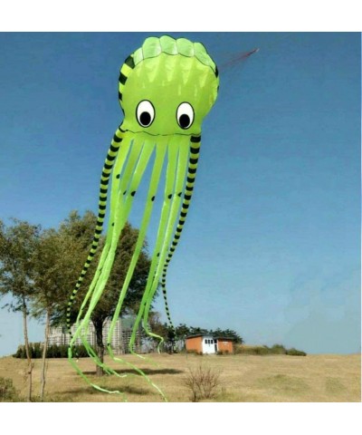 Bumblebee 3D 26ft Ultra Large & Fun Octopus Foil Kite with Handle & Line Beach Park Outdoor Fun (Yellow) $77.39 Kites & Wind ...