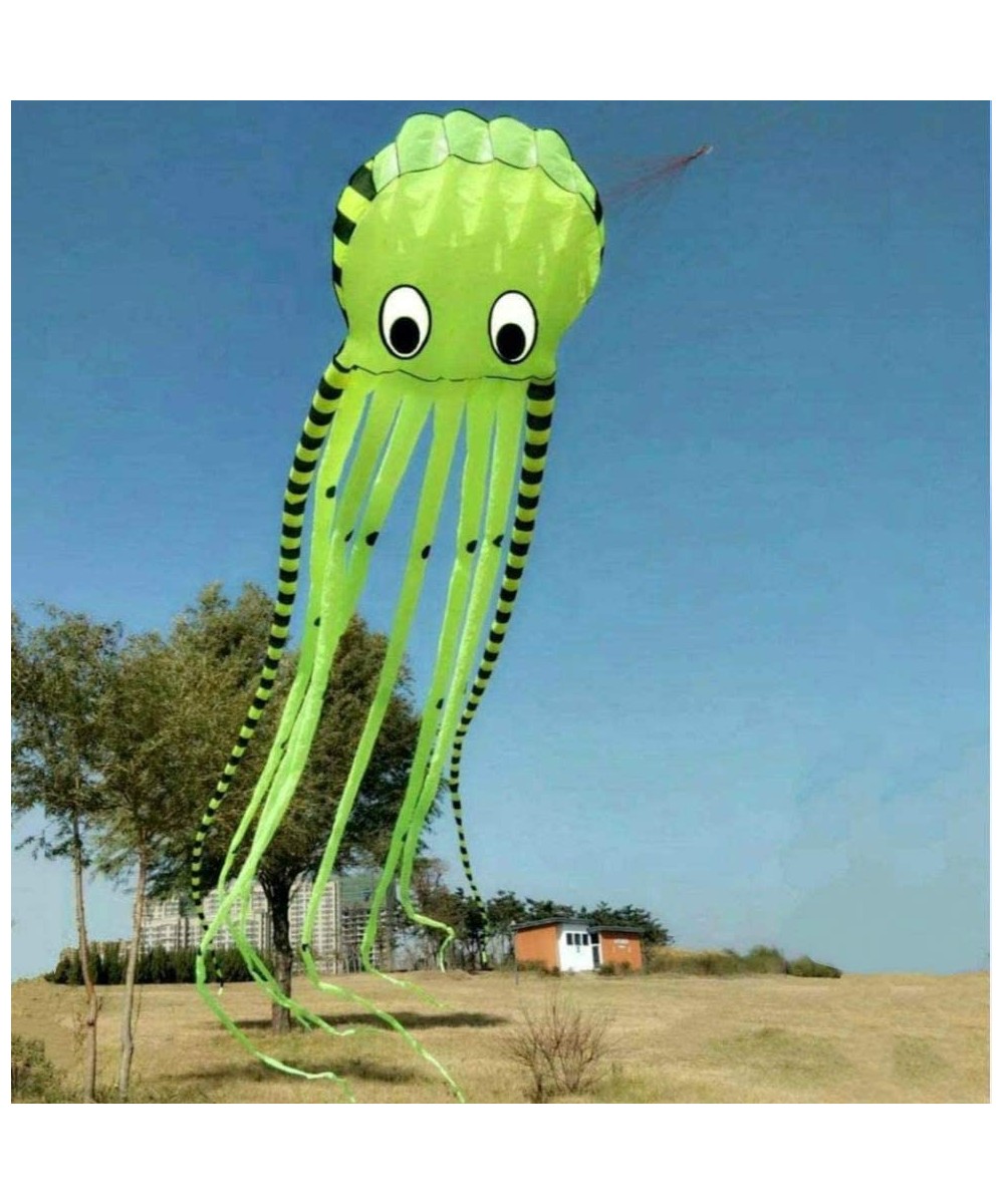 Bumblebee 3D 26ft Ultra Large & Fun Octopus Foil Kite with Handle & Line Beach Park Outdoor Fun (Yellow) $77.39 Kites & Wind ...