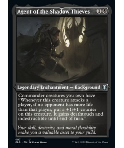 Magic: the Gathering - Agent of The Shadow Thieves (493) - Etched - Foil - Battle for Baldur's Gate $12.21 Trading Cards & Ac...