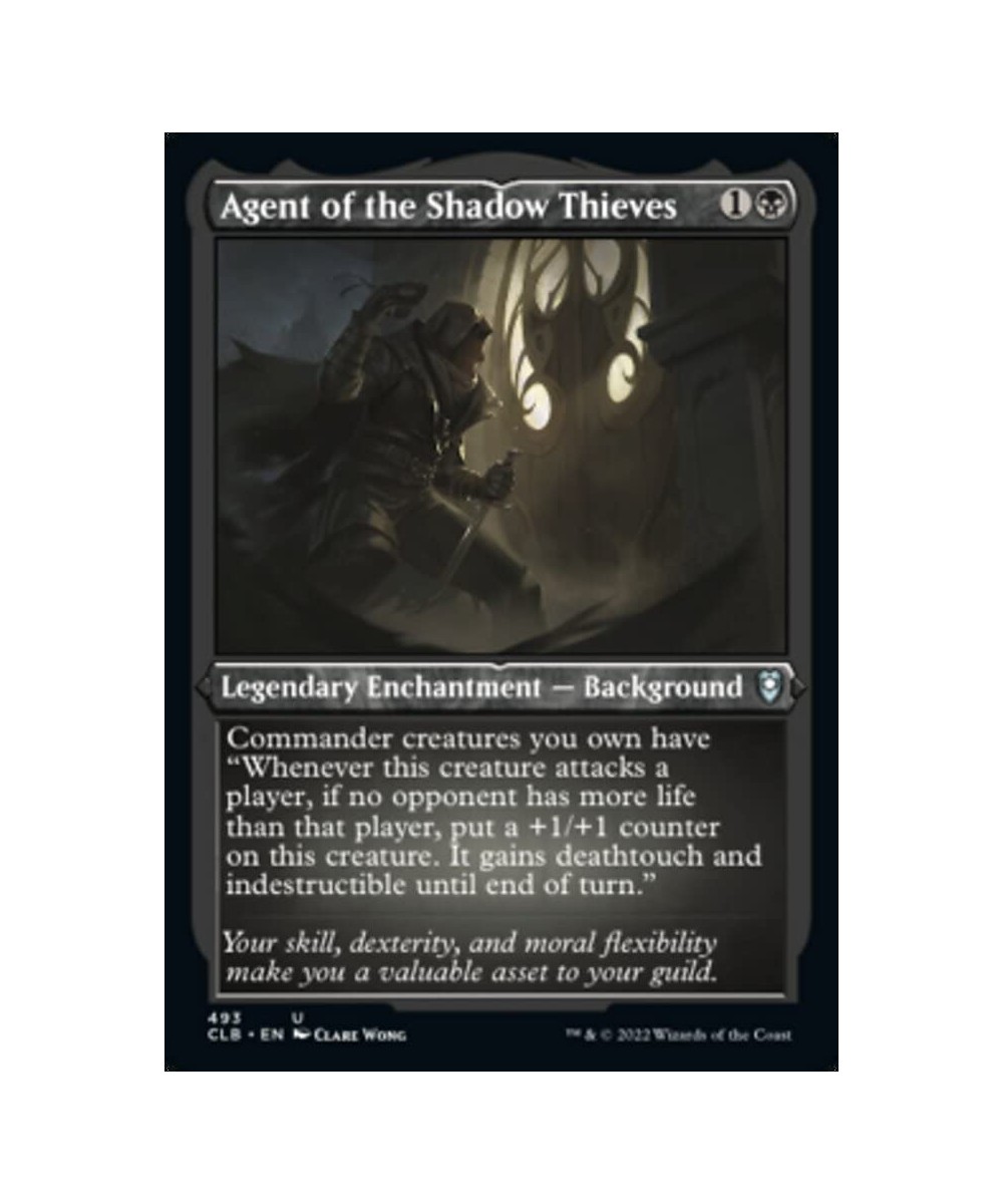 Magic: the Gathering - Agent of The Shadow Thieves (493) - Etched - Foil - Battle for Baldur's Gate $12.21 Trading Cards & Ac...