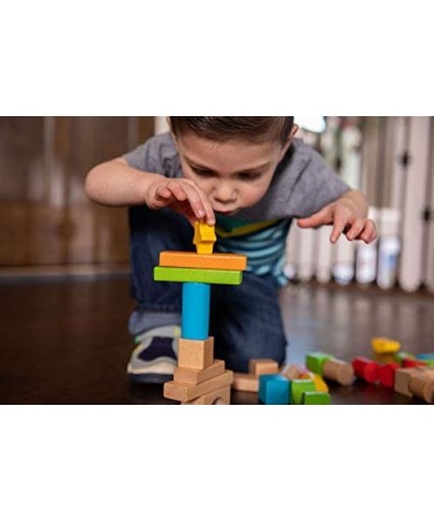 100 pc Block Set - Timber Blocks - 100 Piece Wooden Block Set Baby Toys & Gifts for Ages 1 to 2 $47.42 Toy Stacking Block Sets