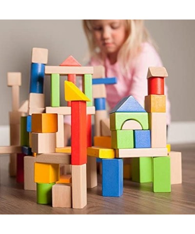 100 pc Block Set - Timber Blocks - 100 Piece Wooden Block Set Baby Toys & Gifts for Ages 1 to 2 $47.42 Toy Stacking Block Sets