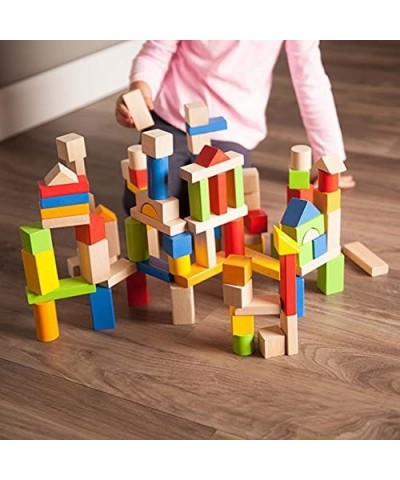 100 pc Block Set - Timber Blocks - 100 Piece Wooden Block Set Baby Toys & Gifts for Ages 1 to 2 $47.42 Toy Stacking Block Sets