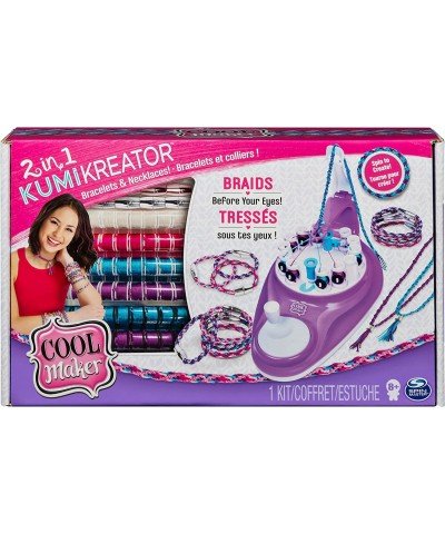 Cool Maker 2-in-1 KumiKreator Necklace and Friendship Bracelet Maker Activity Kit for Girls Ages 8 and Up $42.68 Craft Kits