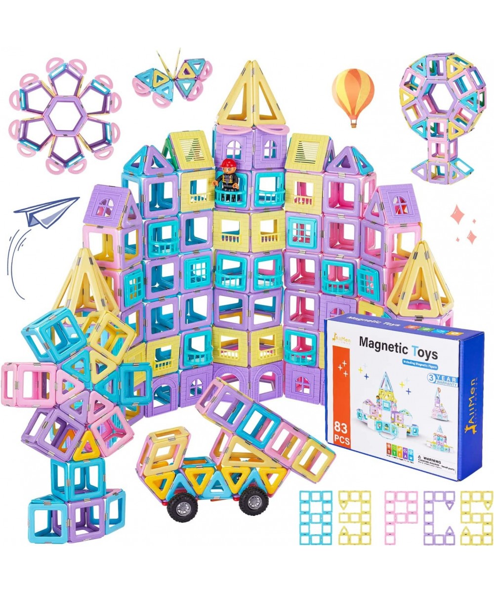 Magnetic Tiles Toys Kids Building Blocks Set with Magnetic Figure 3D Magnet Tile Girls Boys STEM Toy Learning Educational Chr...