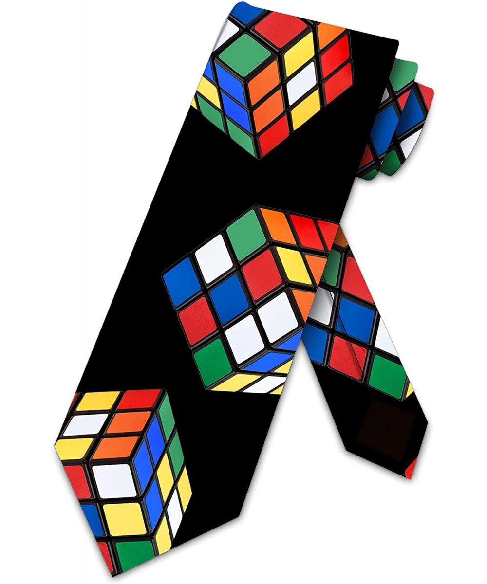 Puzzle Cube Ties Mens 3D Puzzle Necktie $37.36 3-D Puzzles