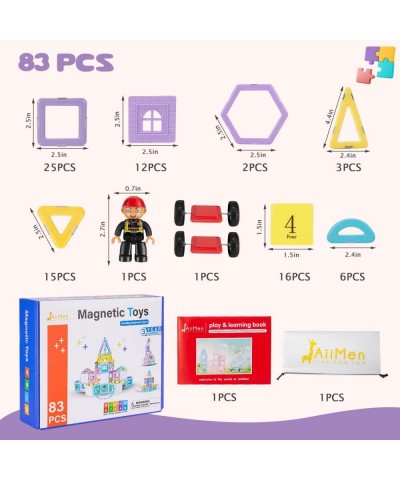 Magnetic Tiles Toys Kids Building Blocks Set with Magnetic Figure 3D Magnet Tile Girls Boys STEM Toy Learning Educational Chr...