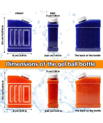 Water Balls Beads Refill Ammo Gel Splater Ball Blaster Bullets (7-8 mm 80000PCS Blue+Orange) for Splatter Ball Gun Toy Non-To...