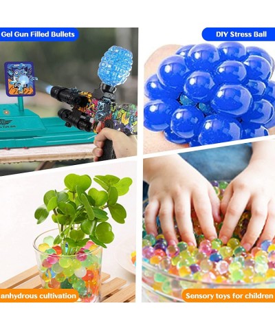 Water Balls Beads Refill Ammo Gel Splater Ball Blaster Bullets (7-8 mm 80000PCS Blue+Orange) for Splatter Ball Gun Toy Non-To...