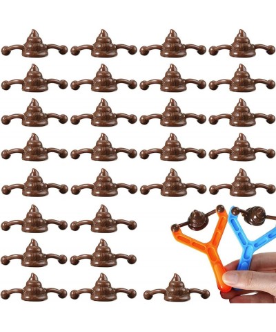 24 Pieces Poop Slingshot Toy Fake Poo Slingshot Poo Game Rubber Finger Slingshot Toys Slingshot Toys Stretchy Flying Funny To...