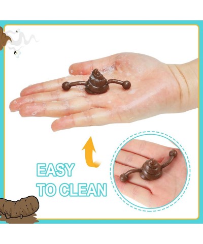 24 Pieces Poop Slingshot Toy Fake Poo Slingshot Poo Game Rubber Finger Slingshot Toys Slingshot Toys Stretchy Flying Funny To...