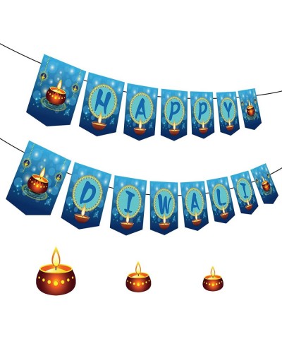 Happy Diwali Banner NOT NEED DIY Diwali Decorations Deepavali Decorations Mother Laxmi Happy for Festival of Lights Party Ban...