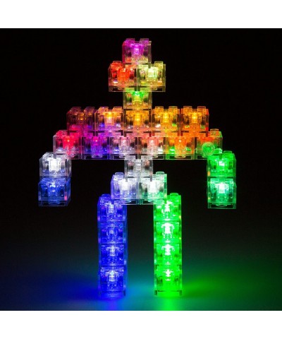 Light Up Building Blocks Bricks with On/Off and Dim Ability- 40pc Multicolor Light Set - Compatible with and fits Tightly wit...