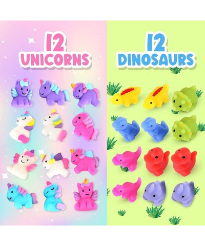 Mochi Squishy Toys Dinosaur Unicorn Squishies 24 PCS Christmas Stocking for Classroom Prizes Party Favors Mini Stress Relief ...