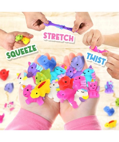 Mochi Squishy Toys Dinosaur Unicorn Squishies 24 PCS Christmas Stocking for Classroom Prizes Party Favors Mini Stress Relief ...