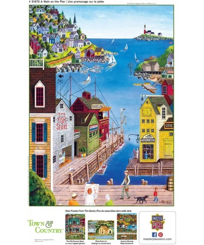 MasterPieces 300 Piece EZ Grip Jigsaw Puzzle - A Walk on the Pier - 18"x24 $27.31 Jigsaw Puzzles