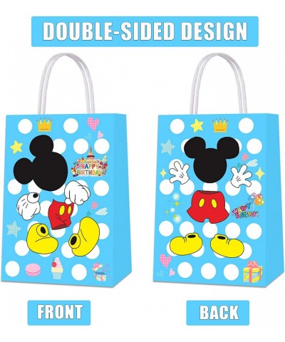 16PCS Mouse Party Gift Bags for Mouse Theme Birthday Party Supplies Mouse Party Favor Goody Treat Gift Bags for Kids Girl's B...