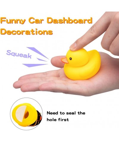 Car Rubber Duck Cute Yellow Wind-Breaking Duck Dashboard Toy 3Pack Small Duck Ornaments Car Decorations with Propellers Glass...