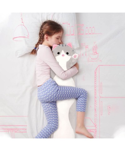 Long Cat Pillow Plush Body Pillow Cute Cartoon Pillow Soft Animal Body Pillow Stuffed Animal Hugging Pillow Gifts for Kids Gi...