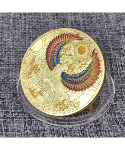 Phoenix from The Ashes Good Luck Coin Phoenix Nirvana Chinese Zodiac Flipping Challenge Coin Good Luck Charm $18.19 Gags & Pr...