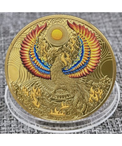 Phoenix from The Ashes Good Luck Coin Phoenix Nirvana Chinese Zodiac Flipping Challenge Coin Good Luck Charm $18.19 Gags & Pr...