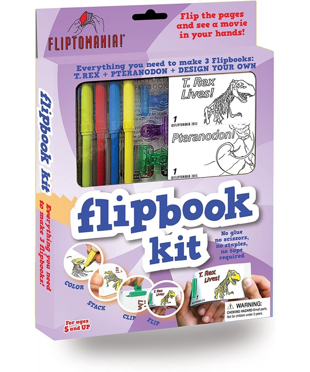 Make-Your-Own-Flipbooks: Dinosaurs $28.67 Craft Kits