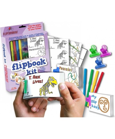 Make-Your-Own-Flipbooks: Dinosaurs $28.67 Craft Kits