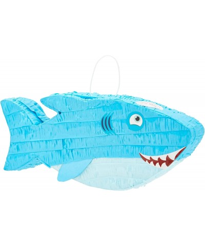 Blue Shark Pinata for Under the Sea Birthday Party Decorations (Small 16.6 x 6.5 In) $40.11 Piñatas